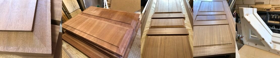 Skilled craftsman restoring wooden joinery